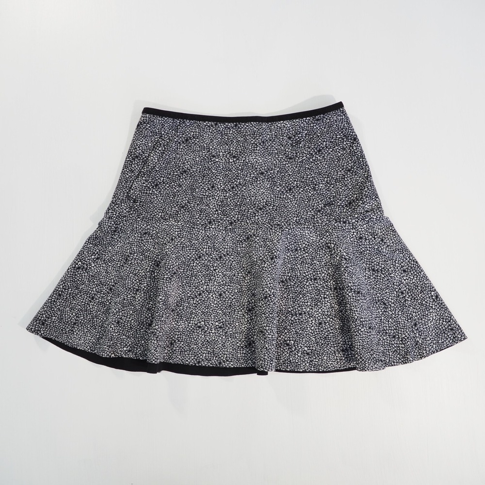 Lululemon Skirt Womens Small Black White Floral Athletic Tennis Golf Activewear